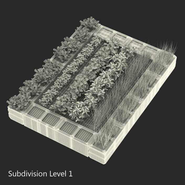 Cinder Block Garden 3D model