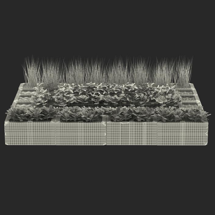 Cinder Block Garden 3D model