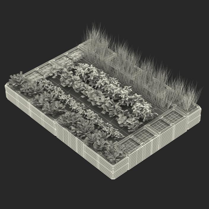 Cinder Block Garden 3D model