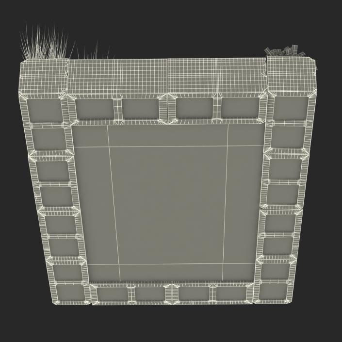 Cinder Block Garden 3D model