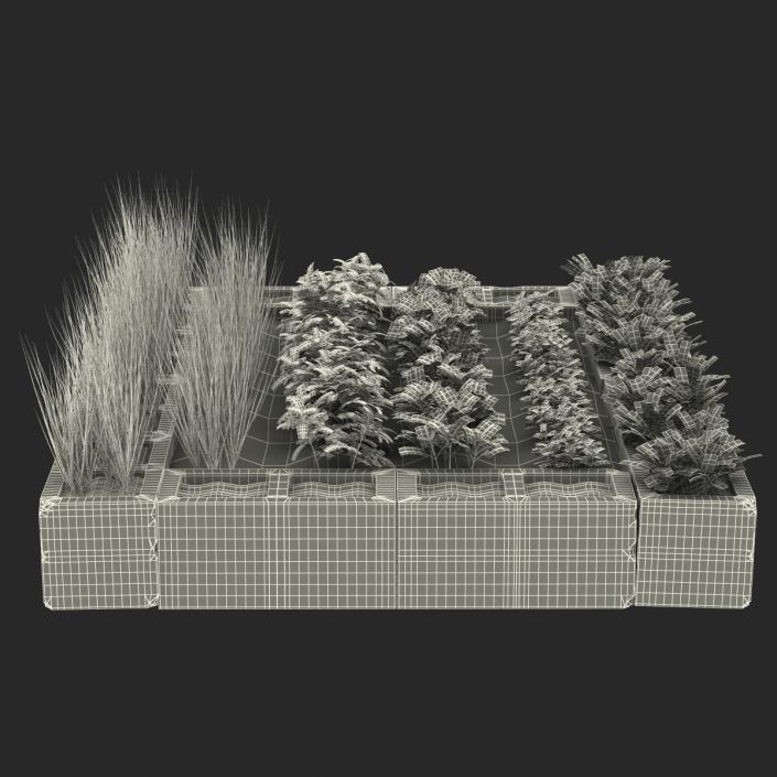 Cinder Block Garden 3D model