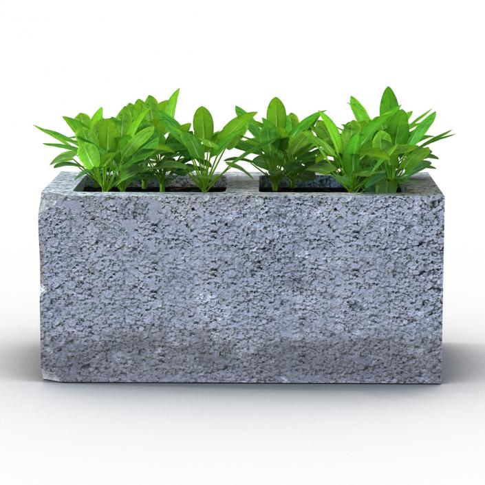 3D Cinder Block Garden 2