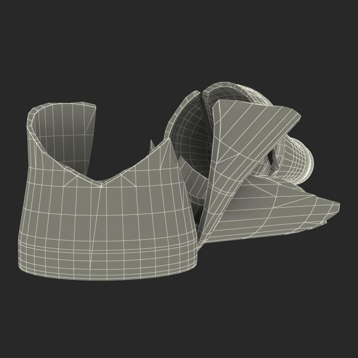 3D model Broken Beer Bottle 2