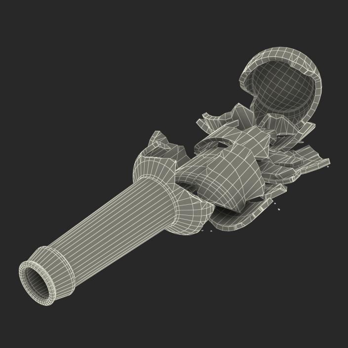 3D model Broken Beer Bottle 3