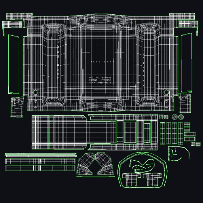 3D LED Tactical Weapon Light Generic model