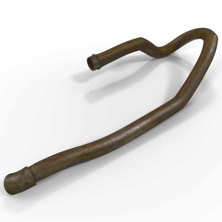 Broken Iron Pipe 11 3D model