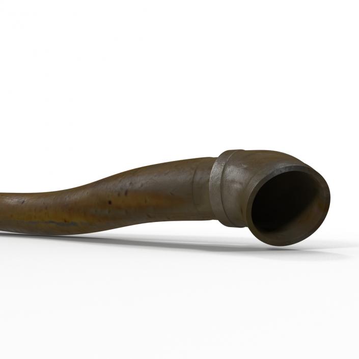 Broken Iron Pipe 11 3D model