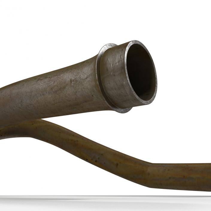 Broken Iron Pipe 11 3D model