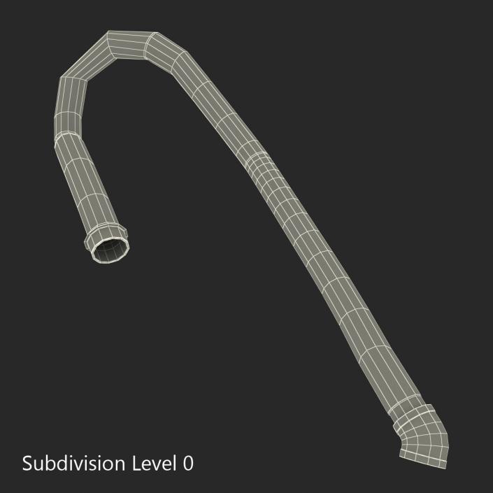 Broken Iron Pipe 11 3D model