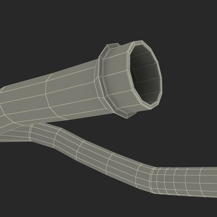 Broken Iron Pipe 11 3D model