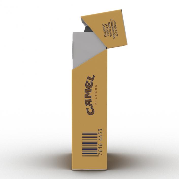 3D model Opened Cigarettes Pack Camel 2