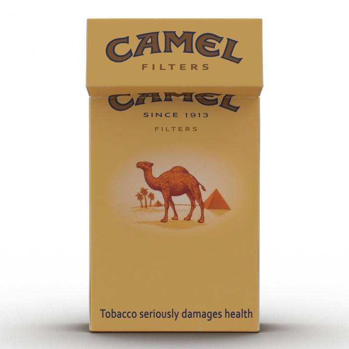 3D model Opened Cigarettes Pack Camel 2