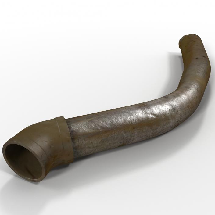 Broken Iron Pipe 12 3D model