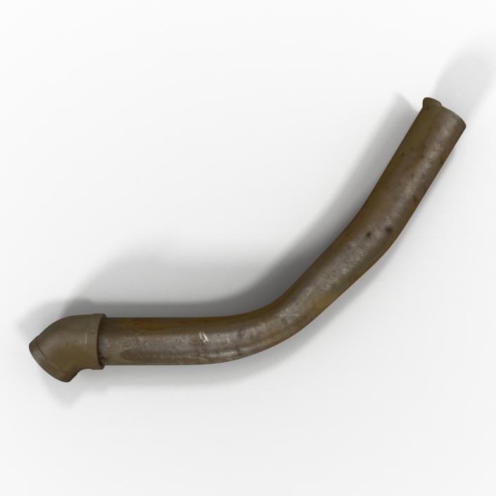 Broken Iron Pipe 12 3D model