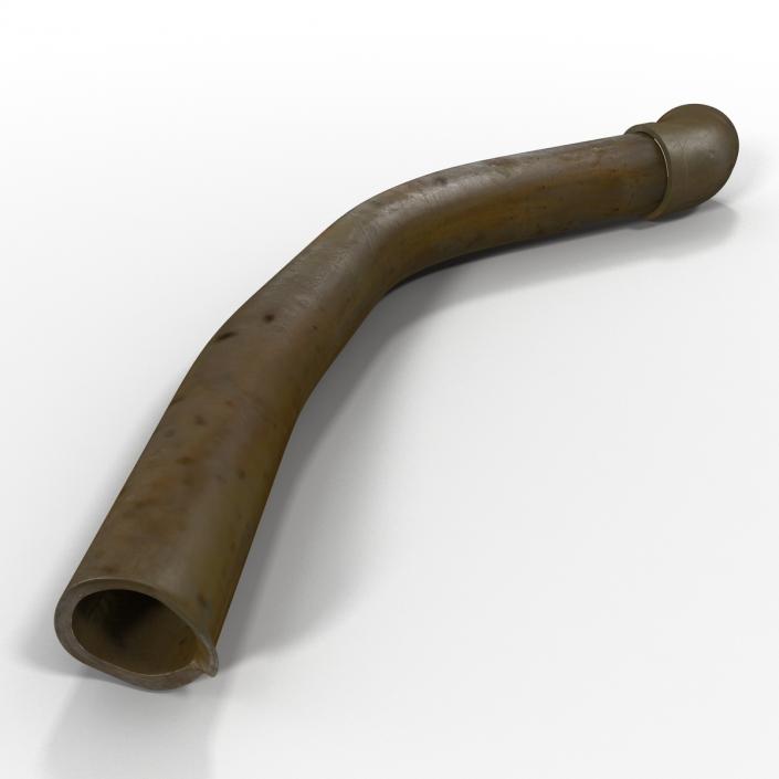 Broken Iron Pipe 12 3D model