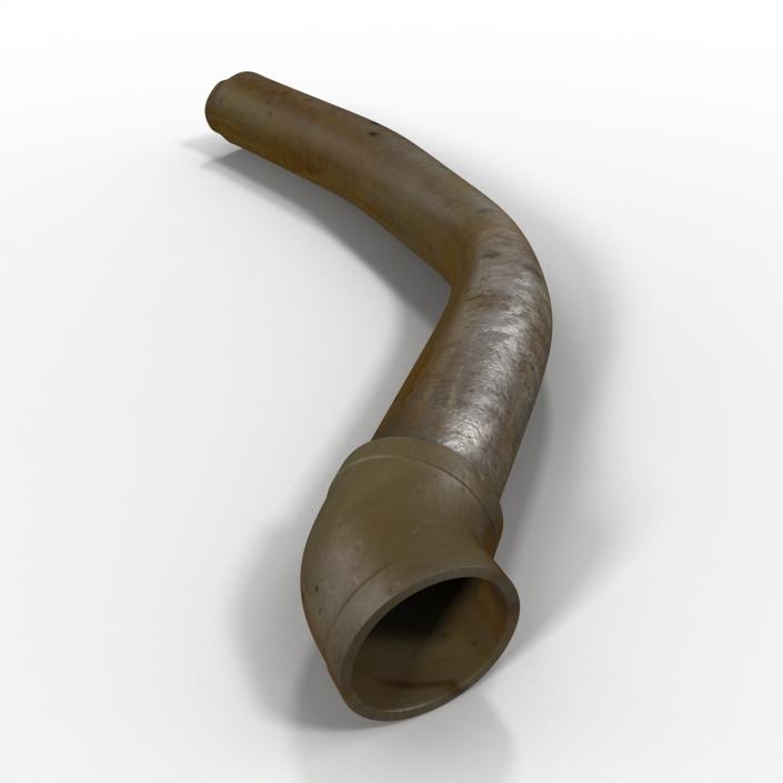 Broken Iron Pipe 12 3D model