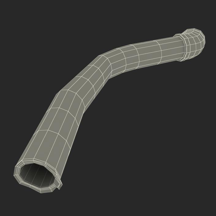 Broken Iron Pipe 12 3D model