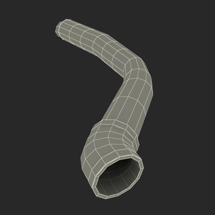 Broken Iron Pipe 12 3D model