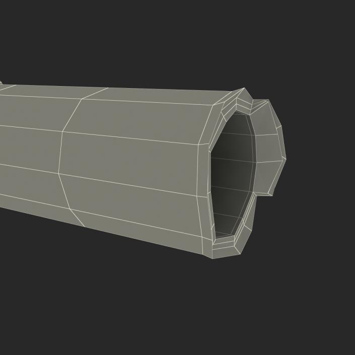 Broken Iron Pipe 12 3D model