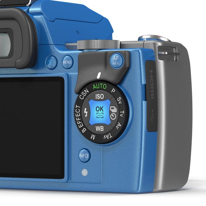 3D Pentax K-S1 Blue