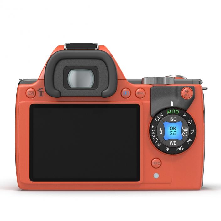 3D Pentax K-S1 Orange model