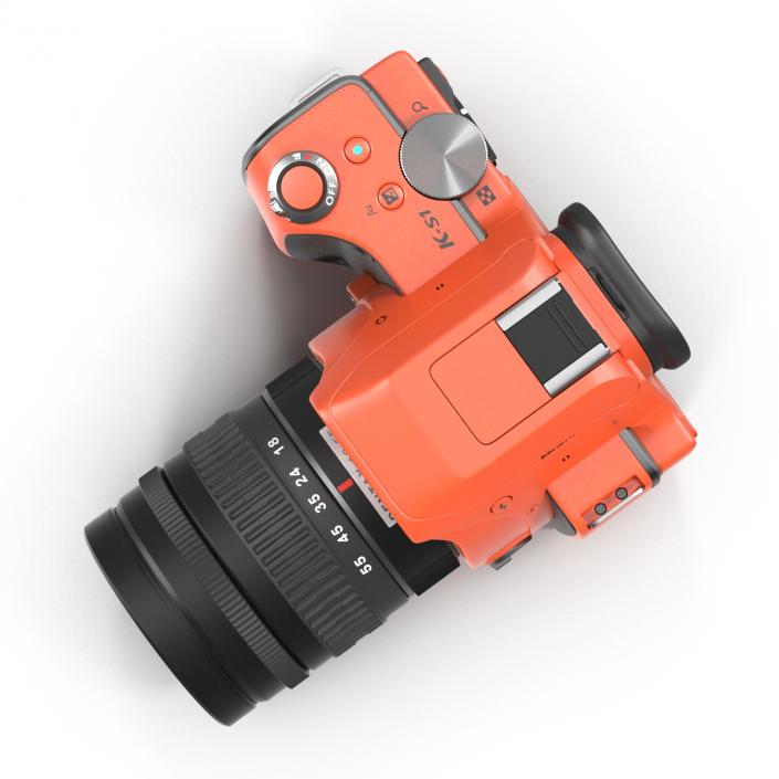 3D Pentax K-S1 Orange model