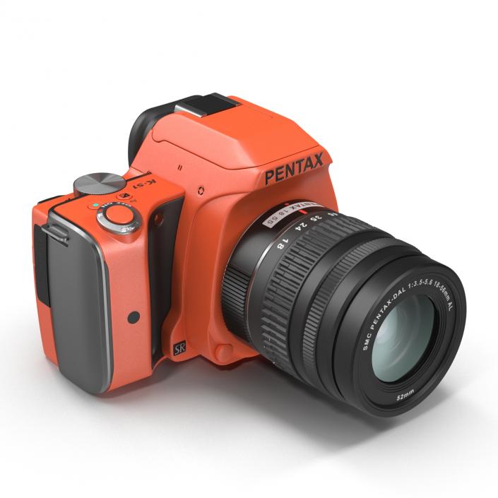 3D Pentax K-S1 Orange model