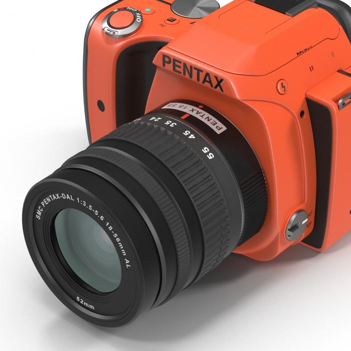 3D Pentax K-S1 Orange model