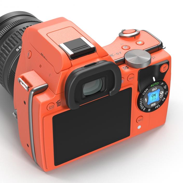 3D Pentax K-S1 Orange model