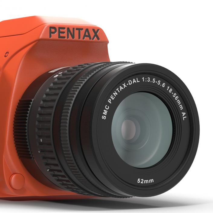 3D Pentax K-S1 Orange model