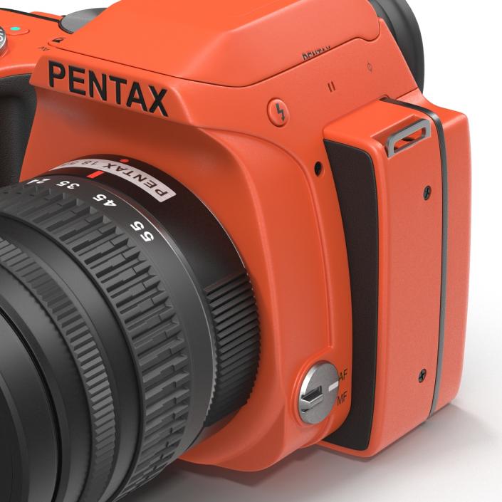 3D Pentax K-S1 Orange model