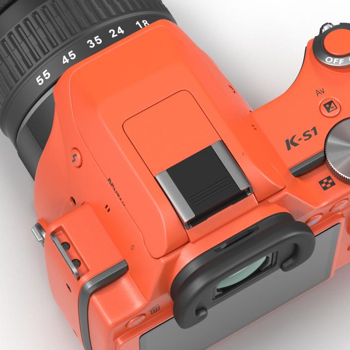 3D Pentax K-S1 Orange model