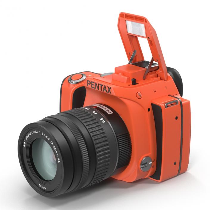 3D Pentax K-S1 Orange model