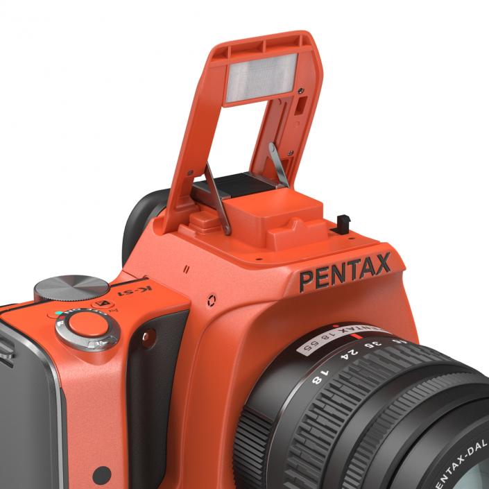 3D Pentax K-S1 Orange model