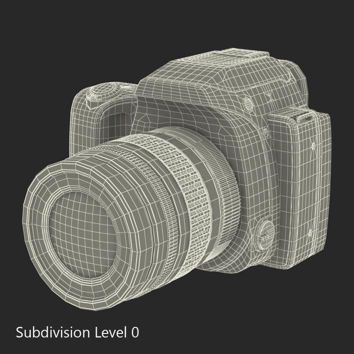 3D Pentax K-S1 Orange model