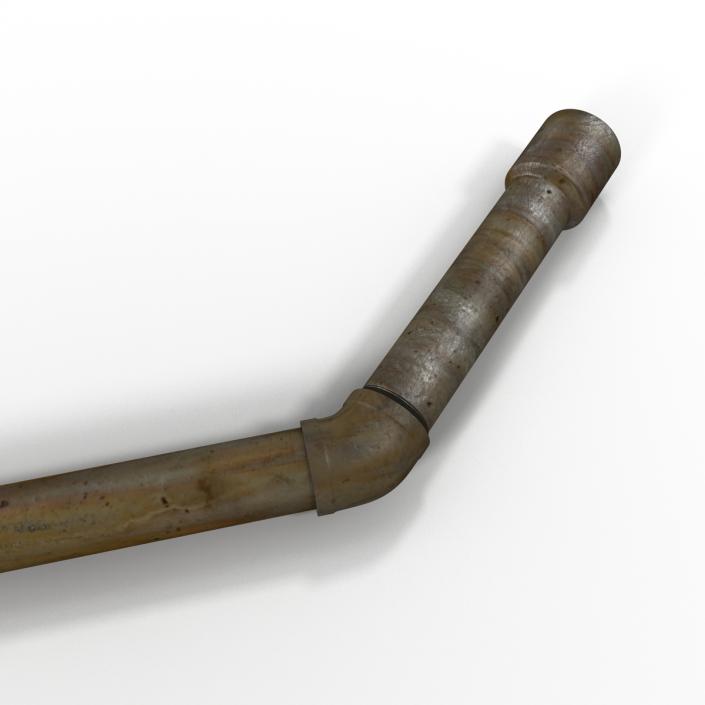 Broken Iron Pipe 14 3D model