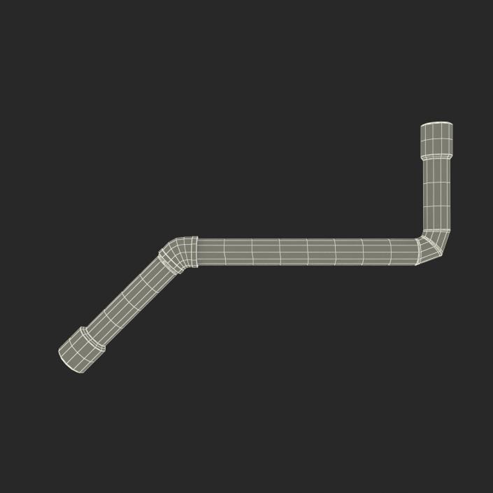 Broken Iron Pipe 14 3D model