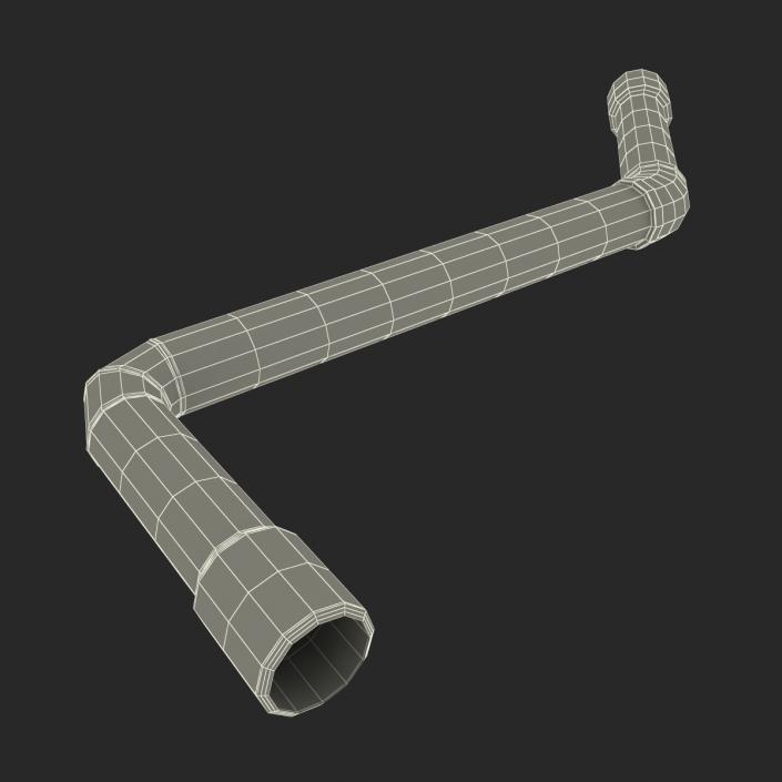 Broken Iron Pipe 14 3D model