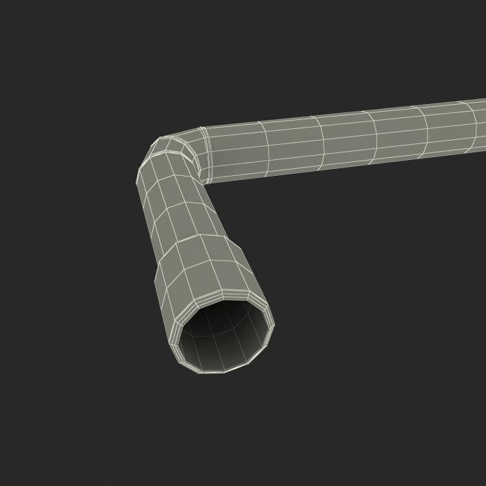 Broken Iron Pipe 14 3D model