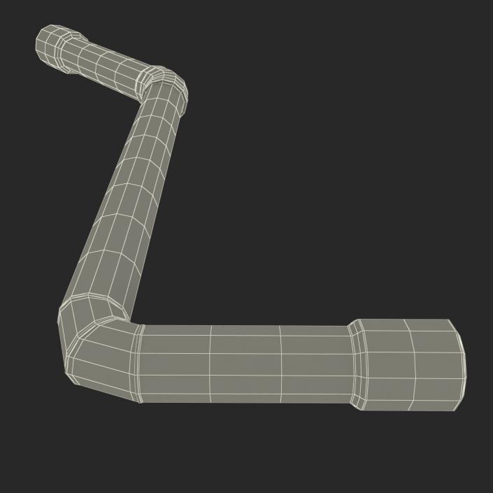 3D Iron Pipes Set with Elbow Attachment