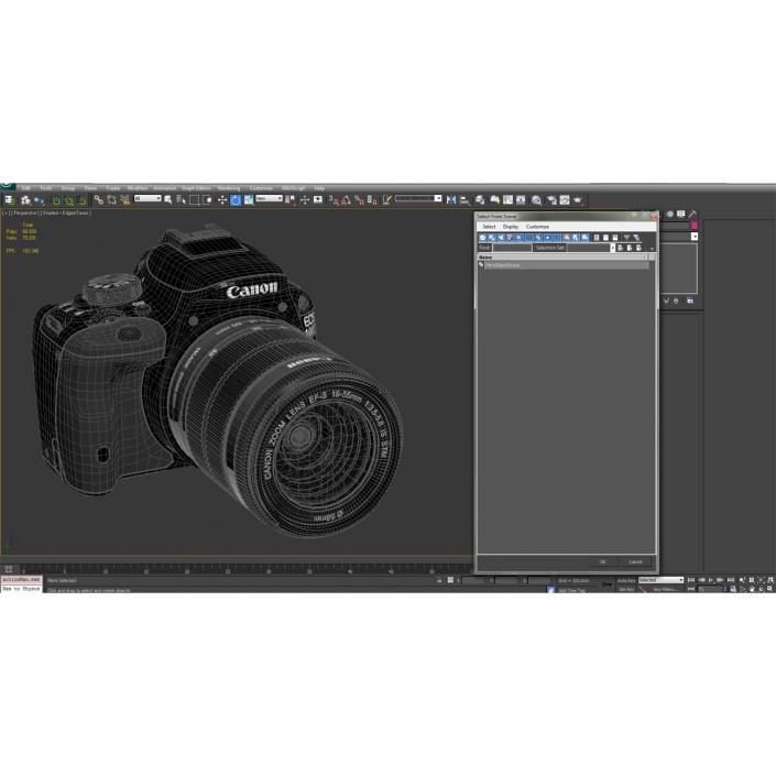 Canon EOS 100D 3D model