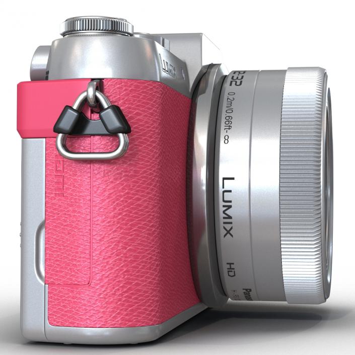 Panasonic DMC GF7 Rigged Pink 3D model