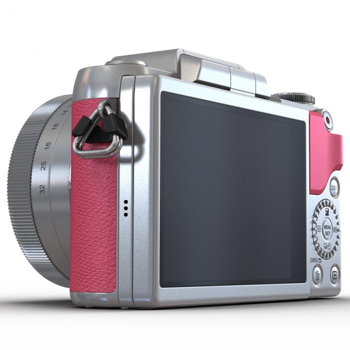 Panasonic DMC GF7 Rigged Pink 3D model