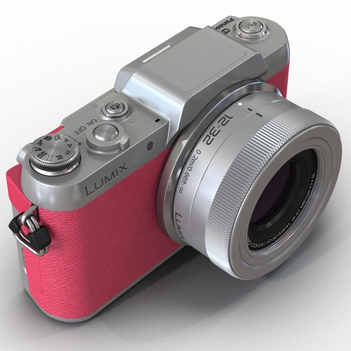 Panasonic DMC GF7 Rigged Pink 3D model