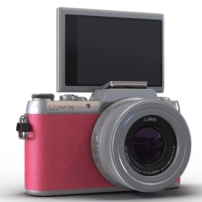 Panasonic DMC GF7 Rigged Pink 3D model