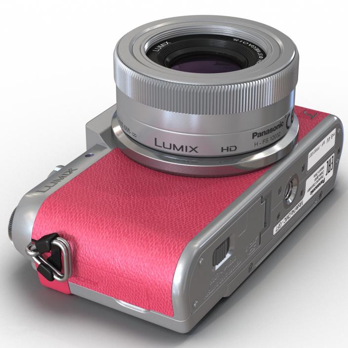 Panasonic DMC GF7 Rigged Pink 3D model