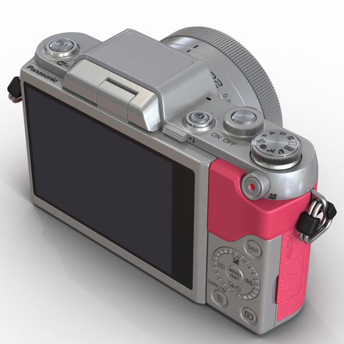 Panasonic DMC GF7 Rigged Pink 3D model