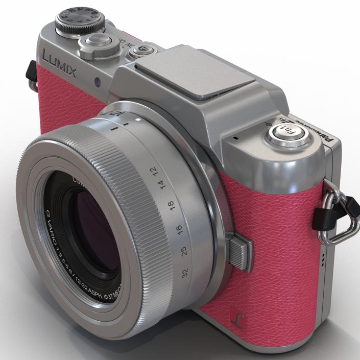 Panasonic DMC GF7 Rigged Pink 3D model