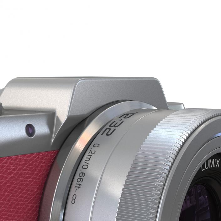 Panasonic DMC GF7 Rigged Pink 3D model