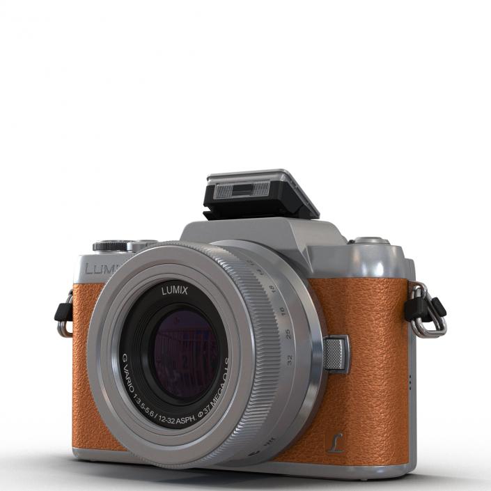 3D model Panasonic DMC GF7 Rigged Brown